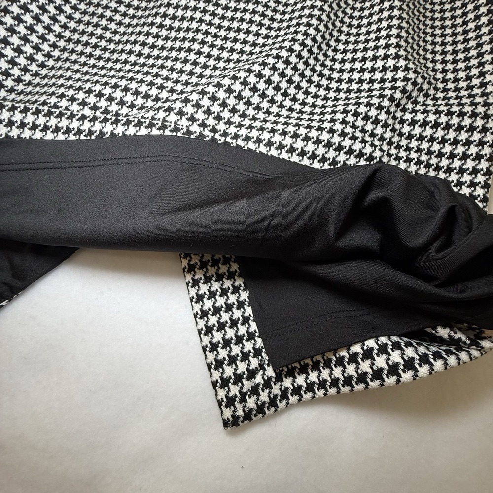 White House Black Market Checked Houndstooth Sheath Career Dress Belted 2 Office - Picture 13 of 16